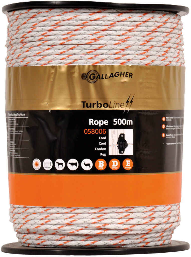 Turboline cord wit 500m