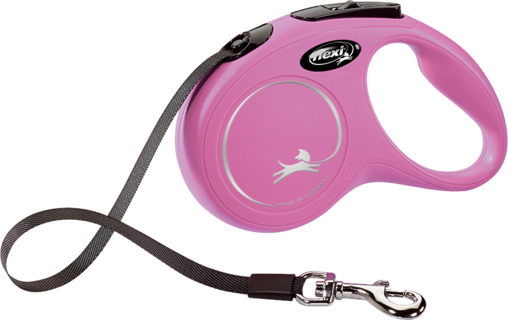 Classic Laisse Sangle Rose S 5 m