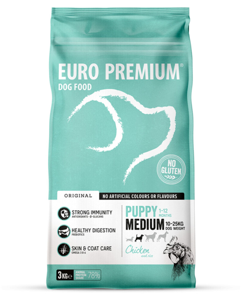 Medium puppy chicken & rice 3kg