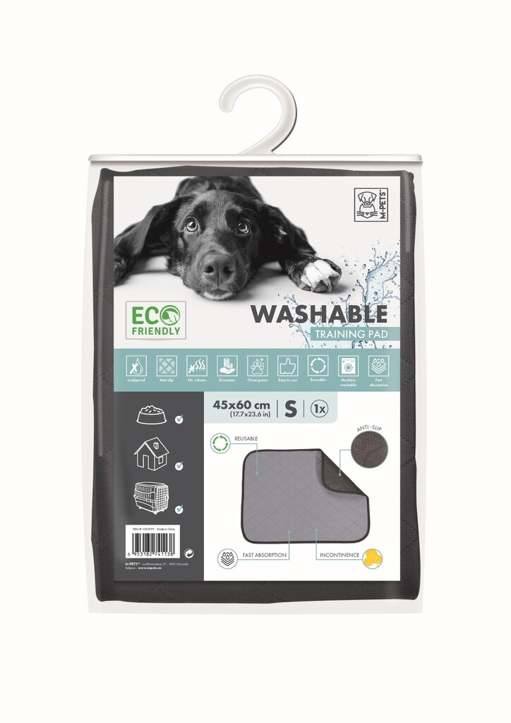 Alèse chien lavable gris S 45x60cm Alèse chien lavable gris S 45x60cm