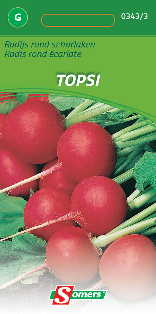 Radijs Ronde Scharlaken Topsi