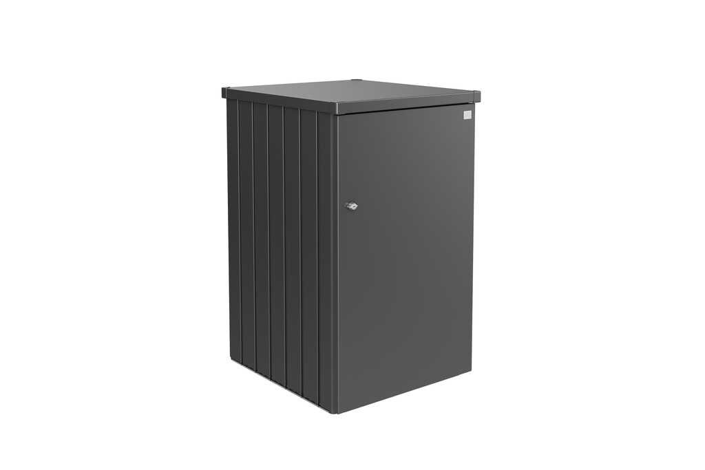 Rangement des poubelles Alex variant 3 - parois latérales et toit gris foncé