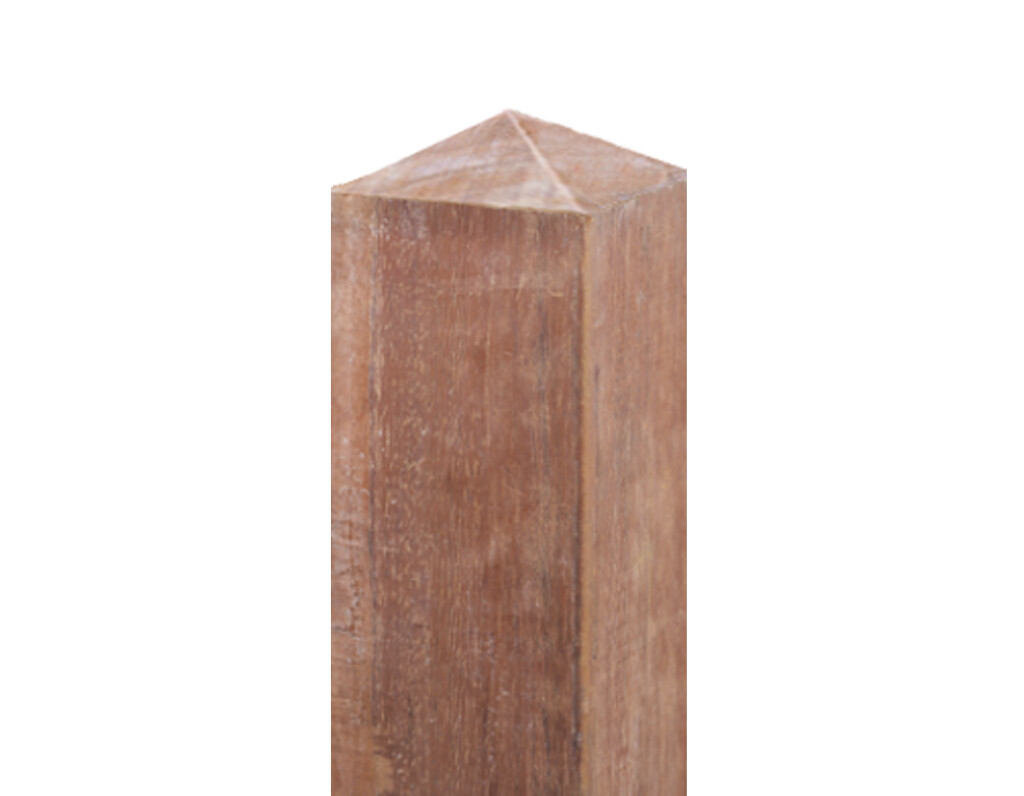 Poteau avec tête diamant en 14 x 14 x 300cm Poteau avec tête diamant en 14 x 14 x 300cm