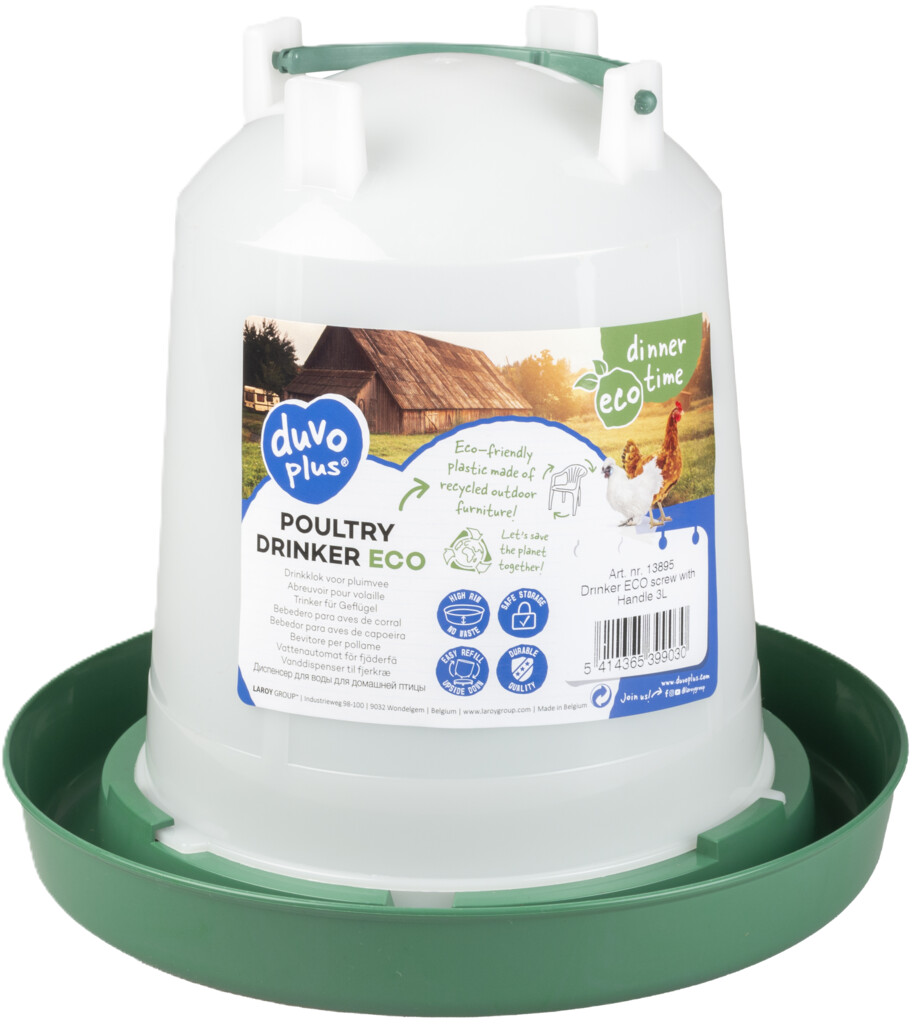 Drinkklok ECO schroef met handvat 1L