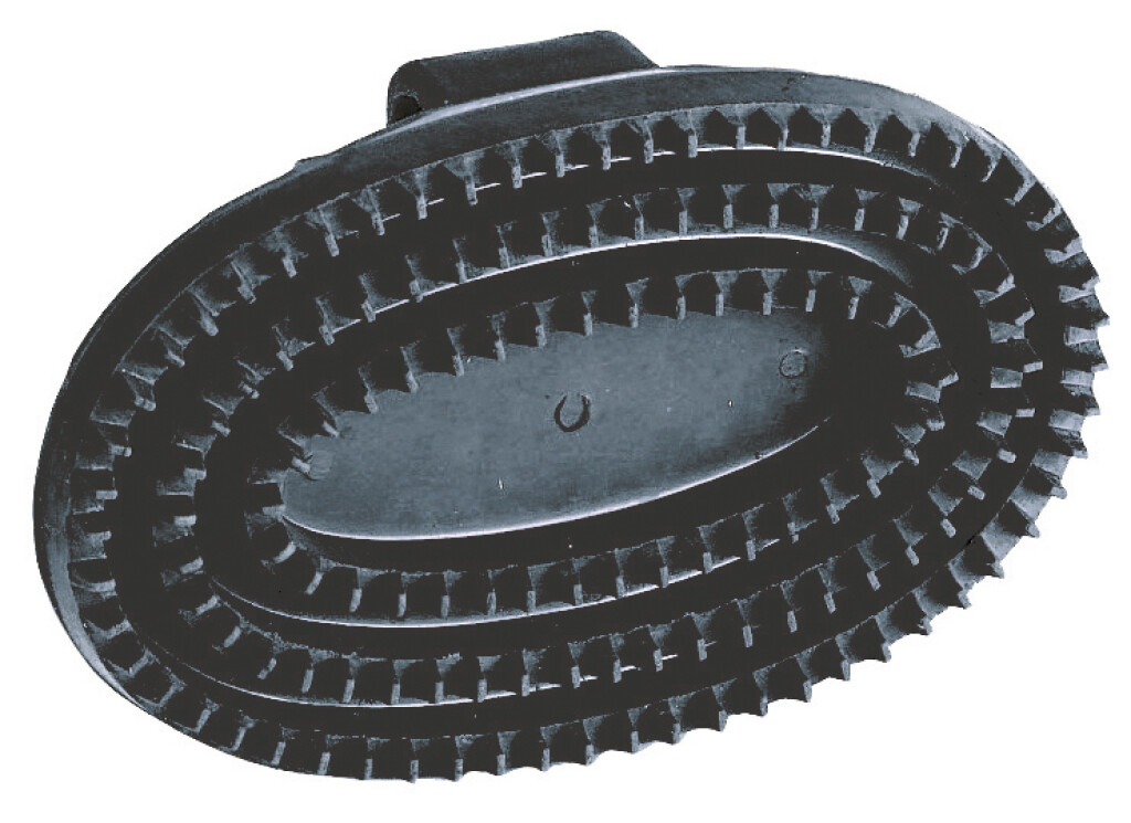 Rubber roskam ovaal zwart