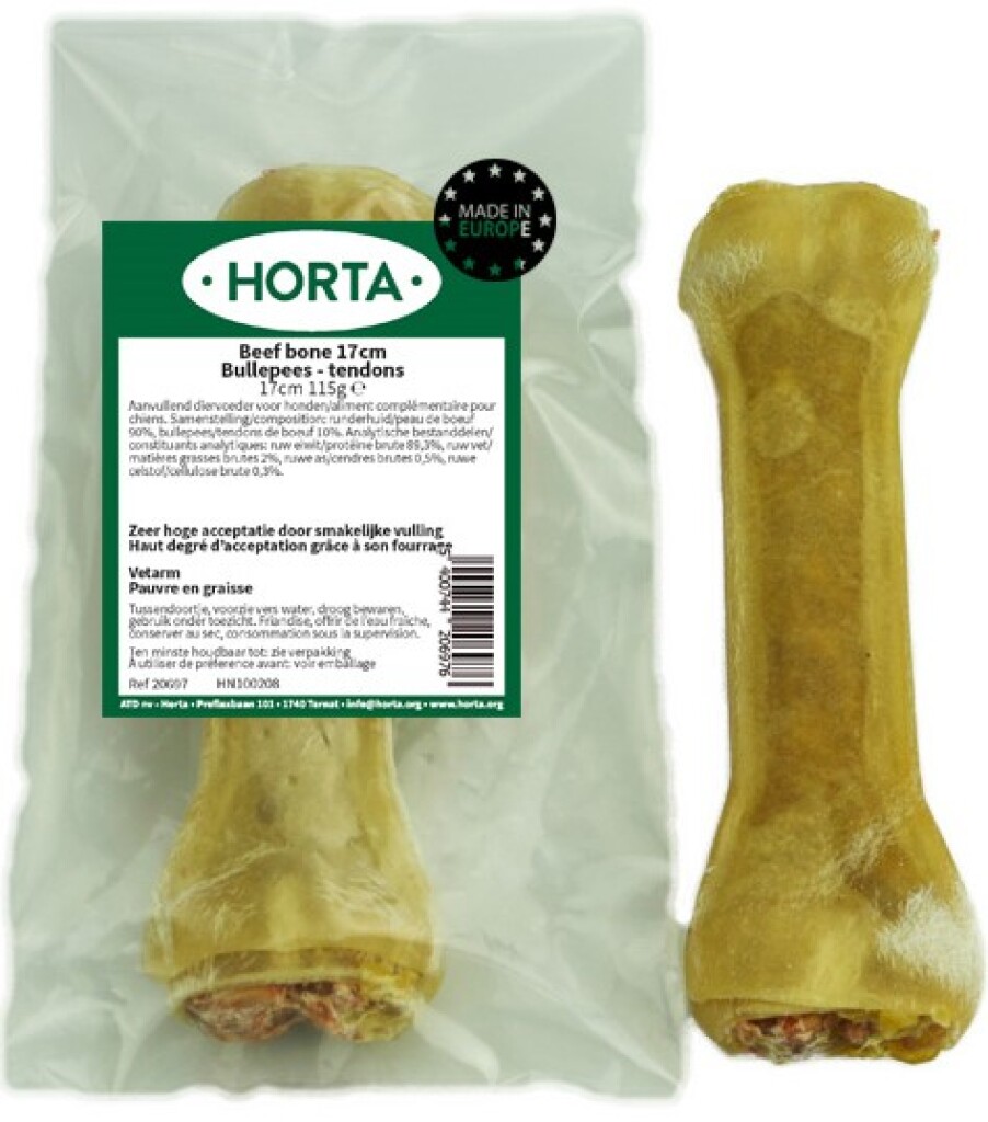 Beef bone bullepees 17 cm