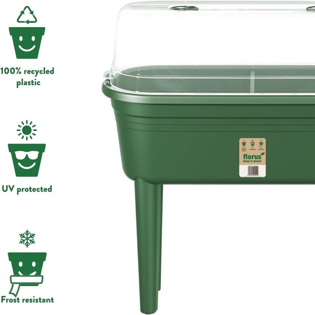 Kweektafel set - groen - 26,4x37x78cm