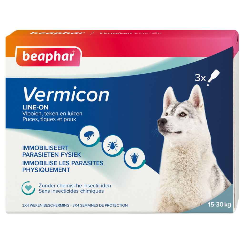 Vermicon Line-On middelgrote hond 3x3ml