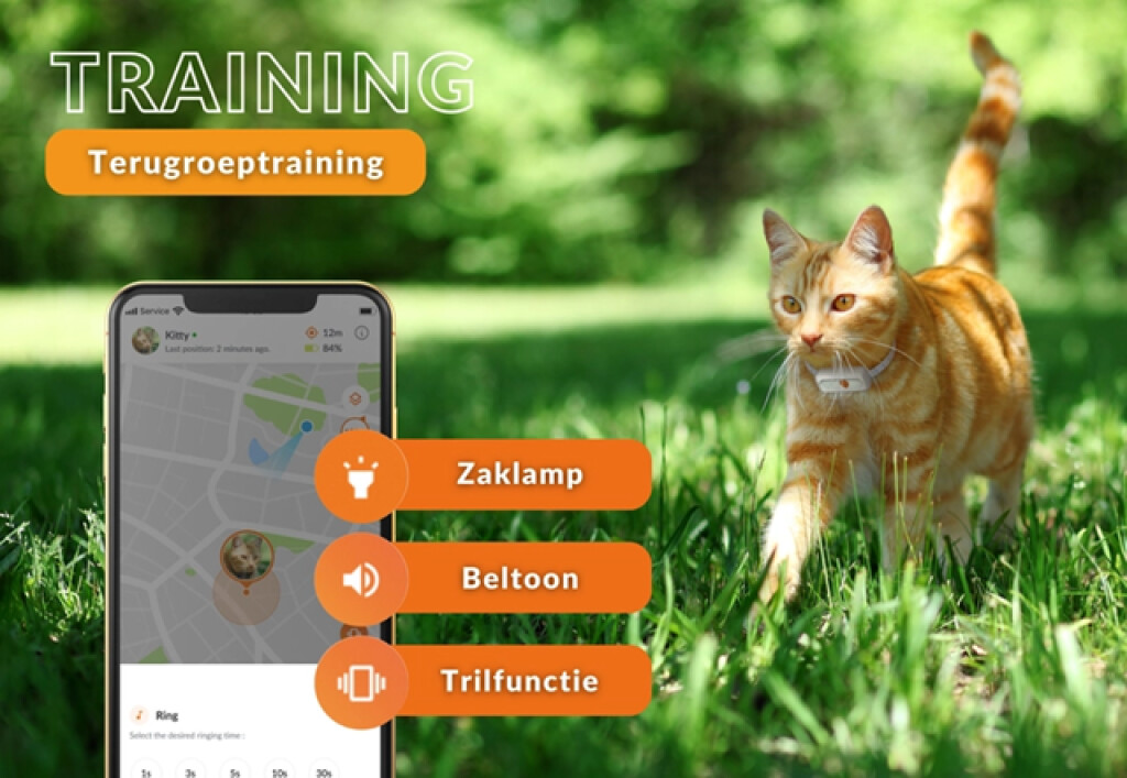 Traceur GPS Chat Blanc Traceur GPS Chat Blanc
