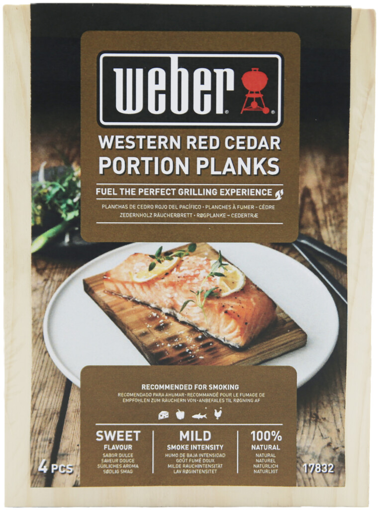 Cederhouten portie rookplanken