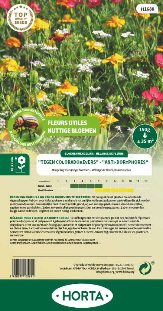 Meerjarige bloemen kevers beperken 35m²