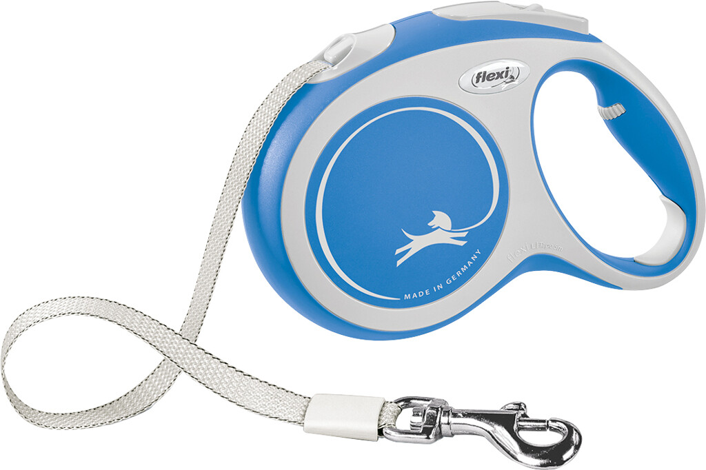 Laisse New Comfort Sangle Bleu L 5 m