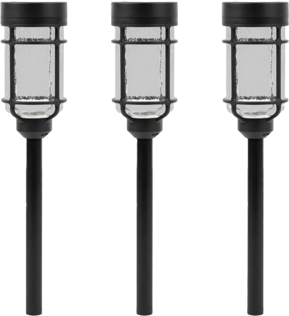 Ensemble de 3 lampes solaires Catala 15LM pour éclairage de chemin