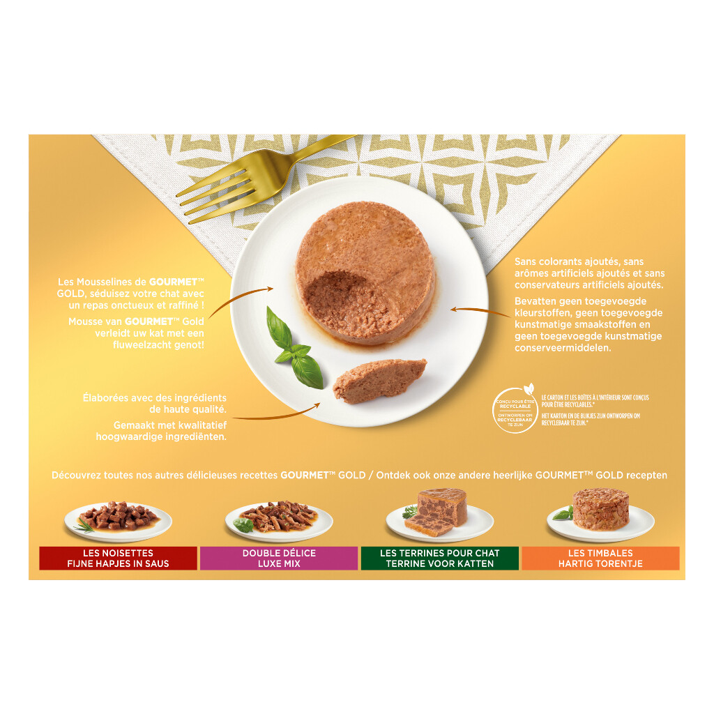 Gold Les mousselines 12x85g