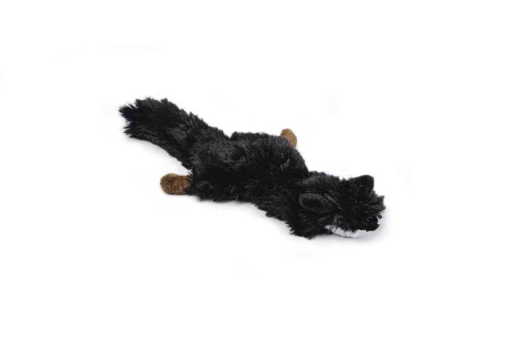 Flatino Vos Pluche Zwart 30cm