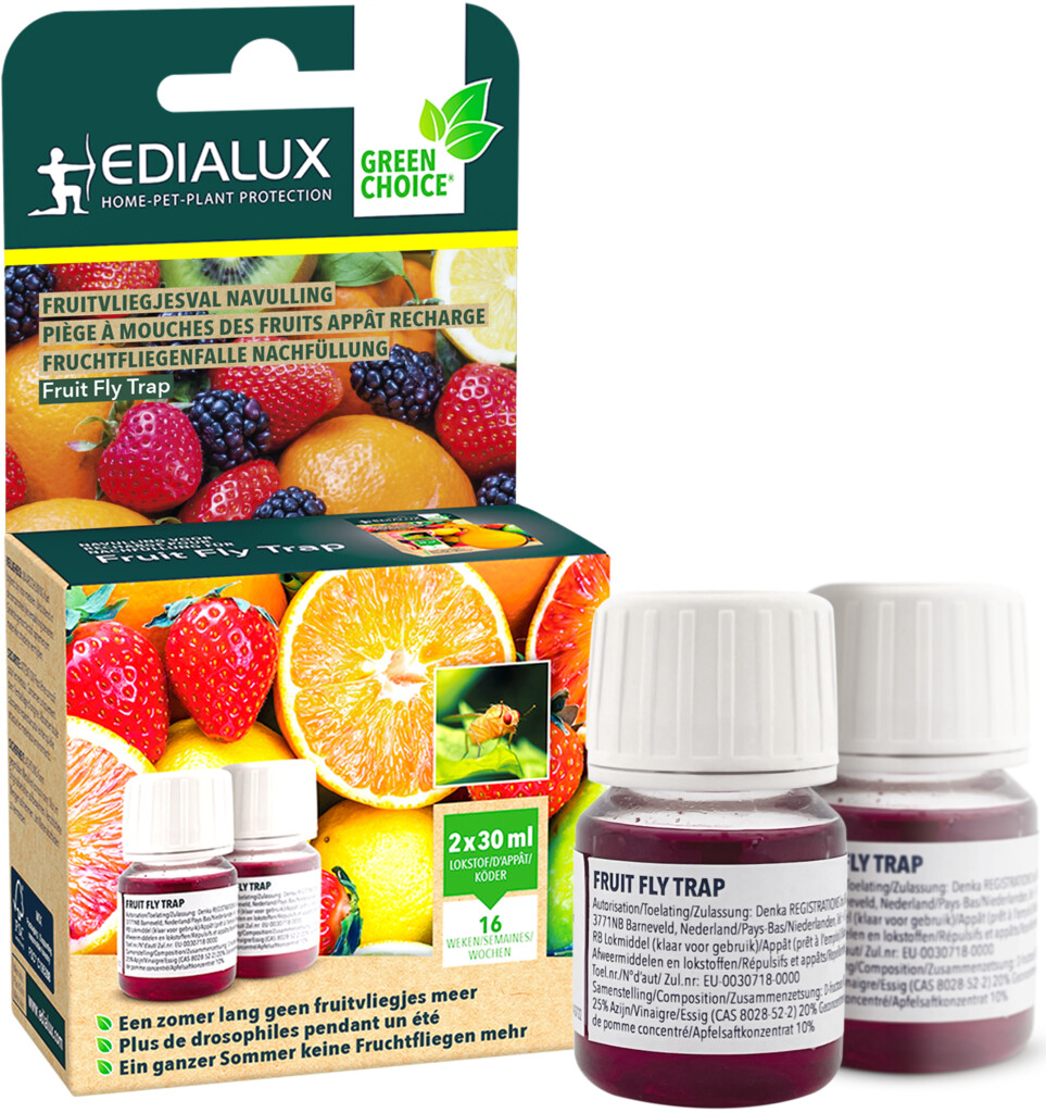Fruitvliegjesval lokstof navulling 60ml
