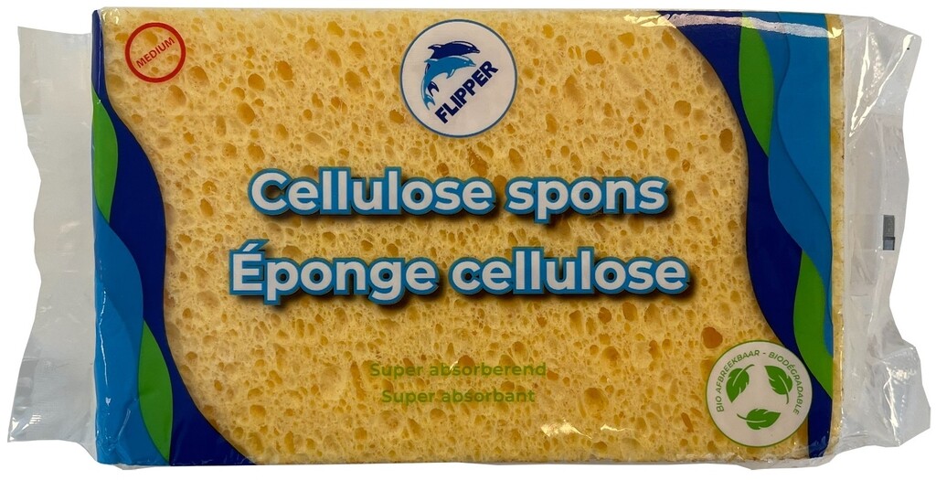 Éponge cellulose flipper petit 140x85x35