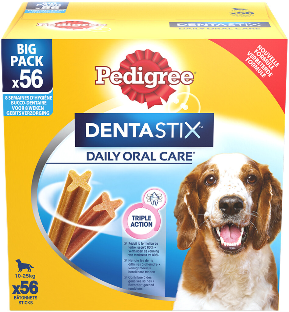 Dentastix Daily Oral Care friandises 10-25 kg Big Pack 56 sticks