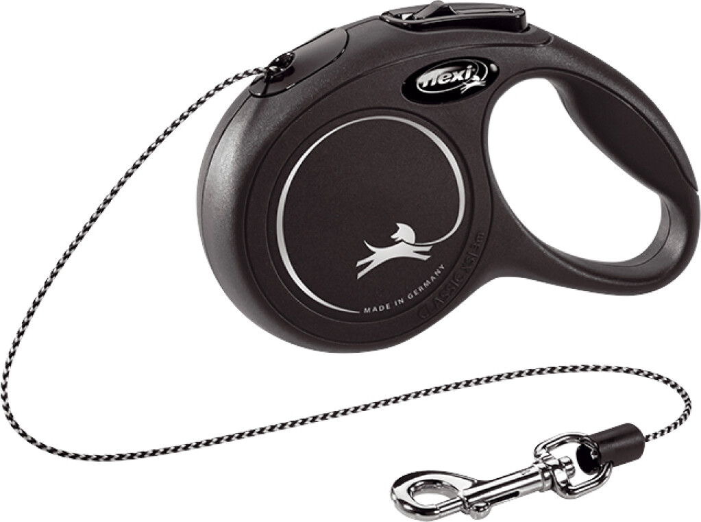 Classic Laisse Corde Noir XS 3 m